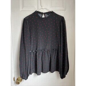 𝅺Sanctuary Loveless Long Sleeve Blouse Plus Size XL